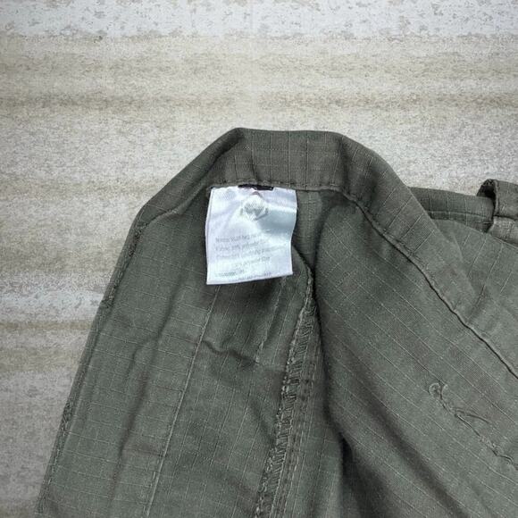 Vintage 90s Tactical Pants 36x30 Baggy Wide Leg Olive Green Cargos Double Knees - Picture 4 of 6